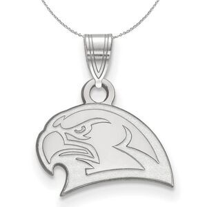 Sterling Silver Miami U Small Pendant Necklace - 24 Inch